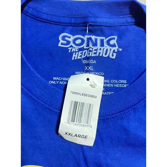 Sega Sonic the Hedgehog Shirt Mens XXL Blue‎ Short Sleeve Tee New. - Picture 3 of 8